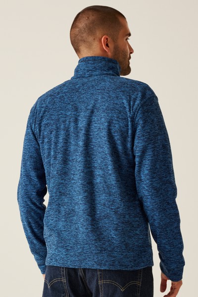 Thornly Men - Full Zip Marl Fleece - Dark Khaki Marl / 2XL