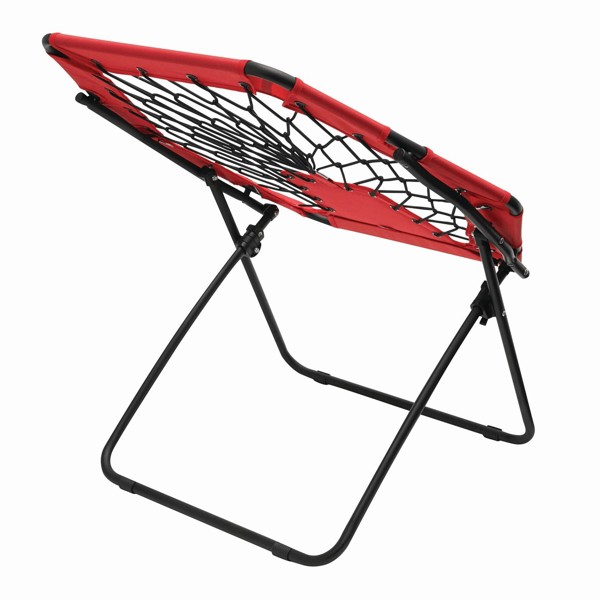 Portable Bungee Chair Chill Out - Black / Red