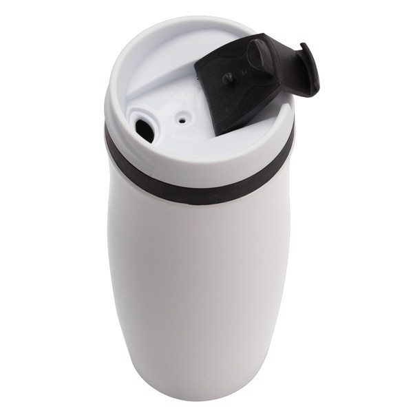 390 ml Viki insulated mug - Black / White