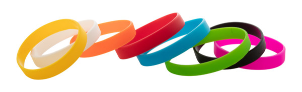 Wristy silicone wristband, 202 mm width - White