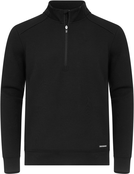 Men's Sweater with 1/4 Zip Cutter & Buck | Pemberton Half Zip Men - Black / 4XL