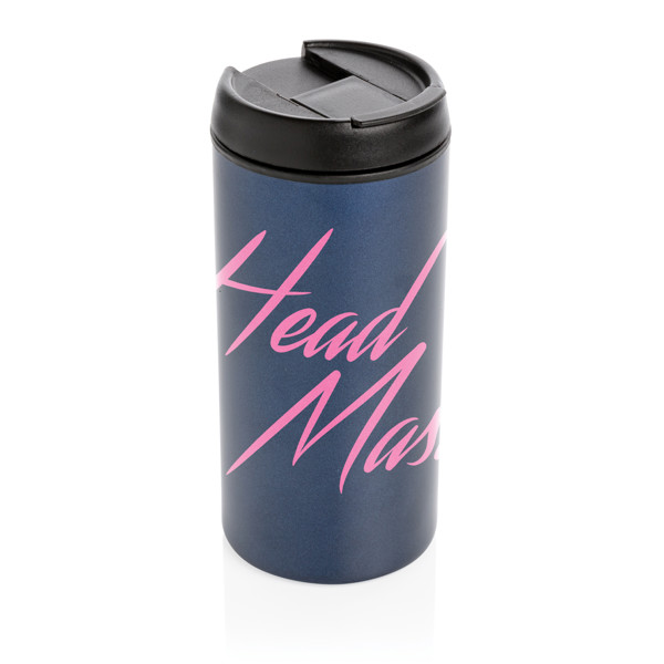 Mug Metro en acier inoxydable recyclé RCS - Bleu