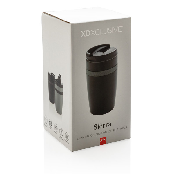 Xd Xclusive vacuum coffee tumbler, 280ml - Black / Grey