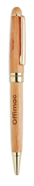 Etna bamboo twist pen, gift box, blue ink
