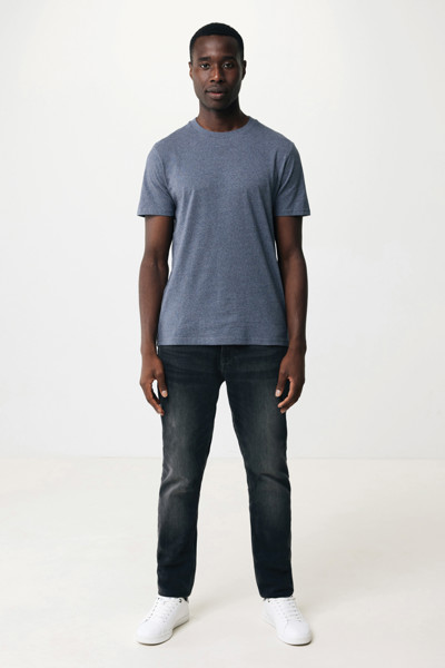 Iqoniq Manuel recycled cotton t-shirt undyed - Heather Navy / XL