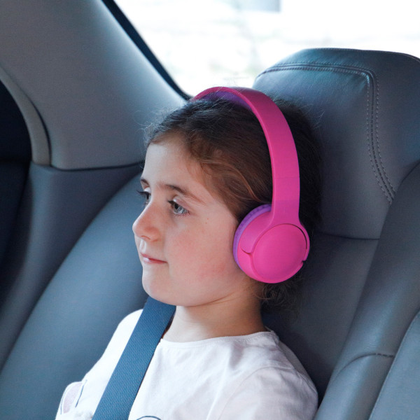 SETSUKO - CASQUE KIDS SANS FIL BLUETOOTH ROSE ET VIOLET
