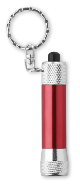 Torcia in alluminio portachiav Arizo - Rosso
