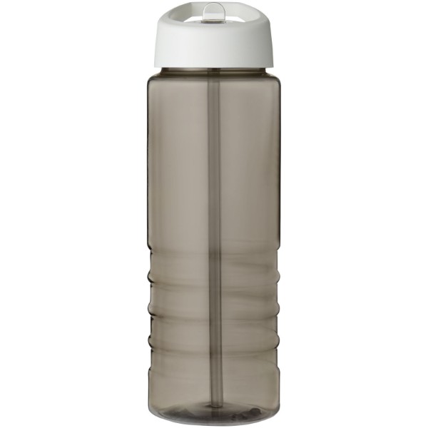 H2O Treble 750 ml sportovní lahev s víčkem s hubičkou - Charcoal / Bílá