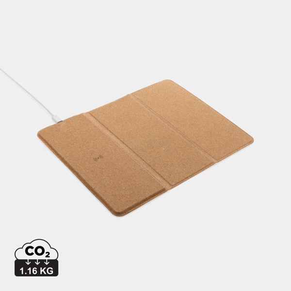 Xd Collection cork mousepad, 10W wireless charger