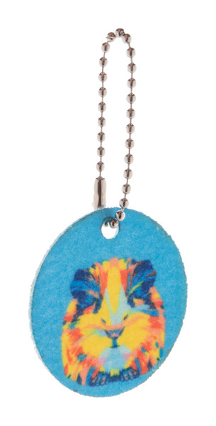 Custom Keyring Felty, Rectangle - White