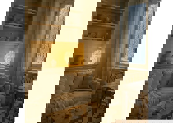 Coollux foldable Origami-inspired paper LED lamp Luna 25cm - Nature