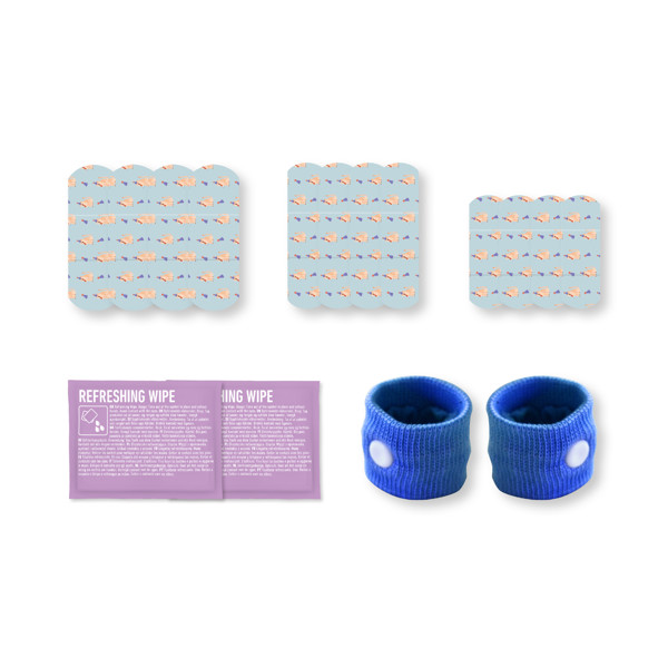 Kit de voyage MyKit pour enfant avec pochette en papier - Blanc
