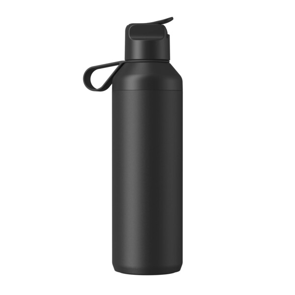 Ocean Bottle Peak GO 710 ml recycled stainless steel water bottle - Obsidian Black