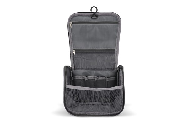 Trousse de toilette de voyage Kora en rPET 300D - Gris