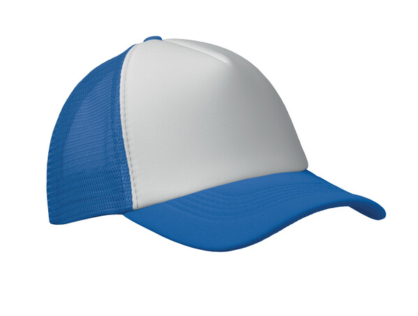 CASQUETTE TRUCKER 5 PANNEAUX Bubble - Blanc / Bleu