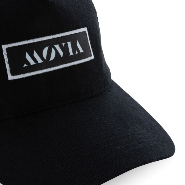 5 dílná síťovaná kšiltovka Impact ze 190g rec. bavlny AWARE™ - Černá