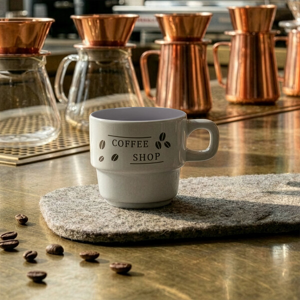 Mug Astrid Duo 230ml - White / Gray