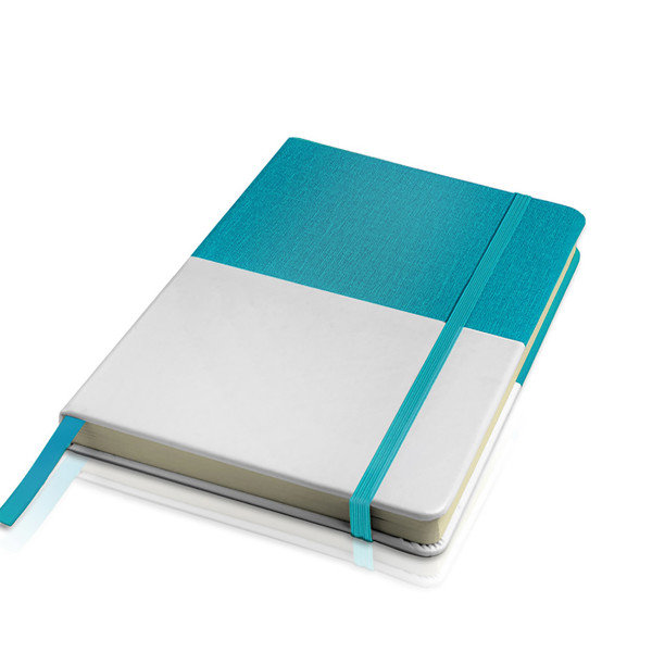 Bloco De Notas A5 Em Pu - Azul Turquesa