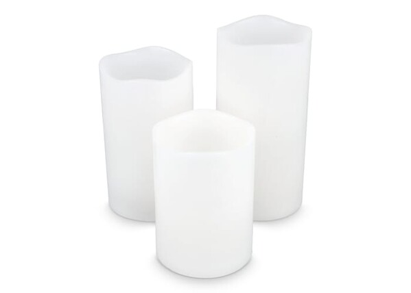 Koselys 3-Piece LED Wax Candle Set (Battery Operated)
