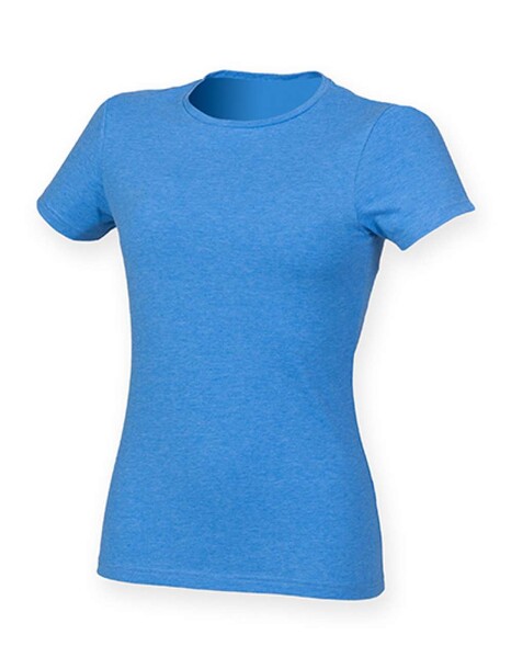 Women’S Feel Good Stretch T - Heather Blue / XS