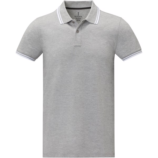 Polo tipping Amarago manches courtes homme - Gris / 3XL
