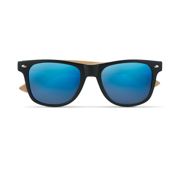 Lunettes de soleil en bambou. California Touch - Bleu