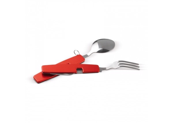 Foldable cutlery in multi-tool - Red