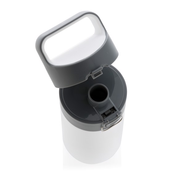 Hydrate leak proof lockable vacuum bottle - White
