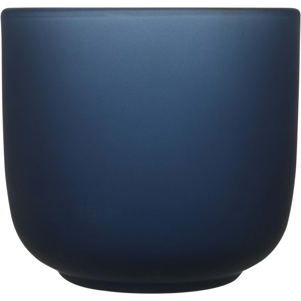 Male Set aus Holztablett und Glastassen - hale blau