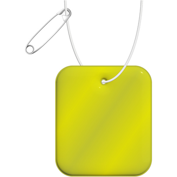 Pendente refletor de PVC retangular XXL RFX™ - Amarelo neón