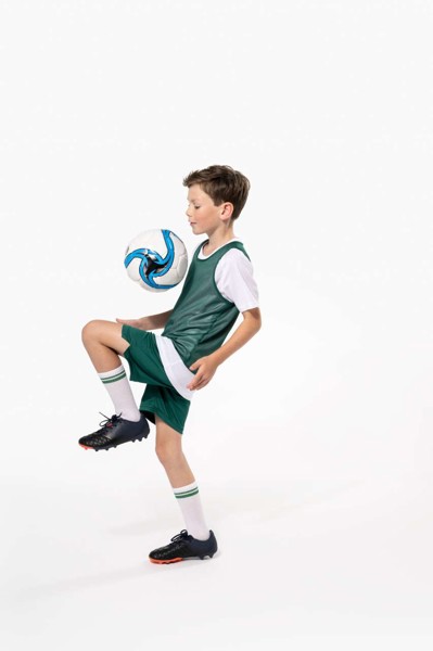 Kid's Reversible Multisport Bib - Fluorescent Yellow / Sporty Royal Blue / 10/14