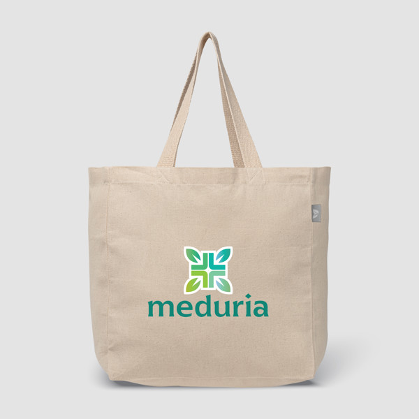 Toronto - 8 oz. Recycled Cotton Shopper Tote Bag - Natural / Silkscreen