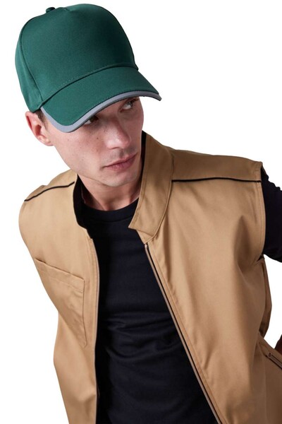 5-Panel Polyester Cap - White