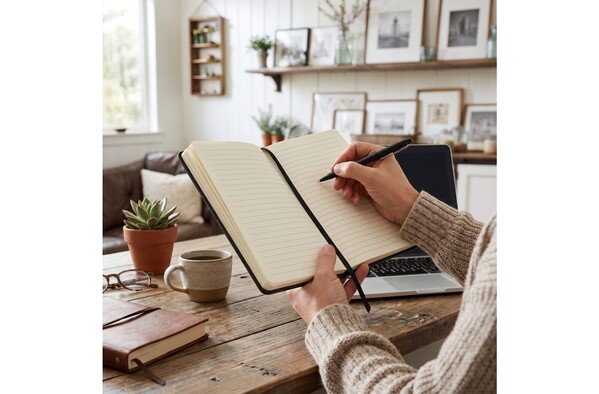 Notebook Iroko Hard Cover Laser A5 - Black / Black