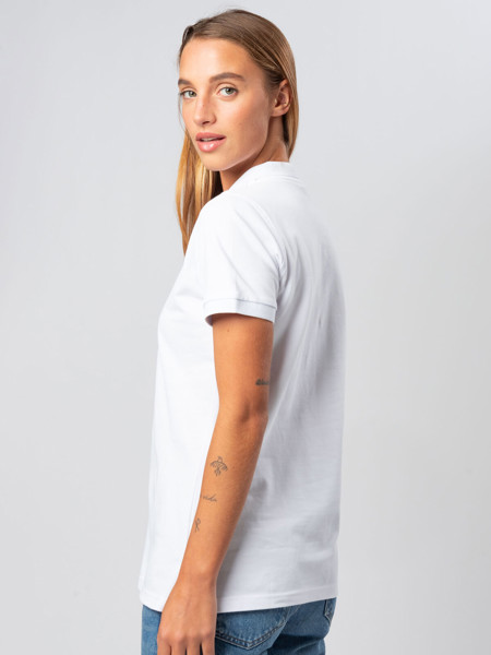Ultrafit stretch polo women - White / M