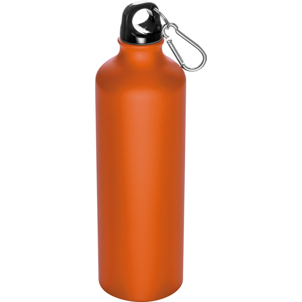 800 ml drinking bottle with snap hook THEODORE - Orange