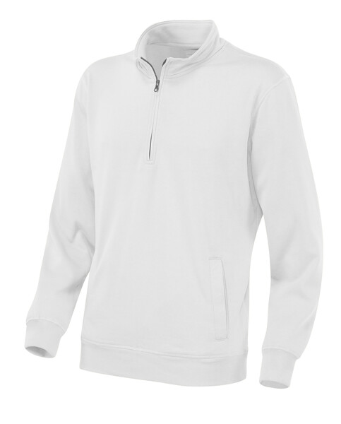 Cottover Gots Half Zip Unisex white M
