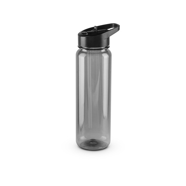 GILMORE. Recyklovaného PET (100 % rPET) športová fľaša s lesklým priesvitným povrchom 750 ml - Čierna