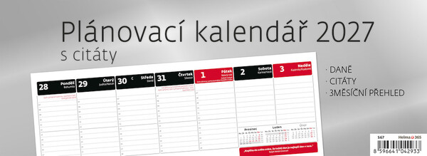 Stolní kalendář Plánovací s citáty