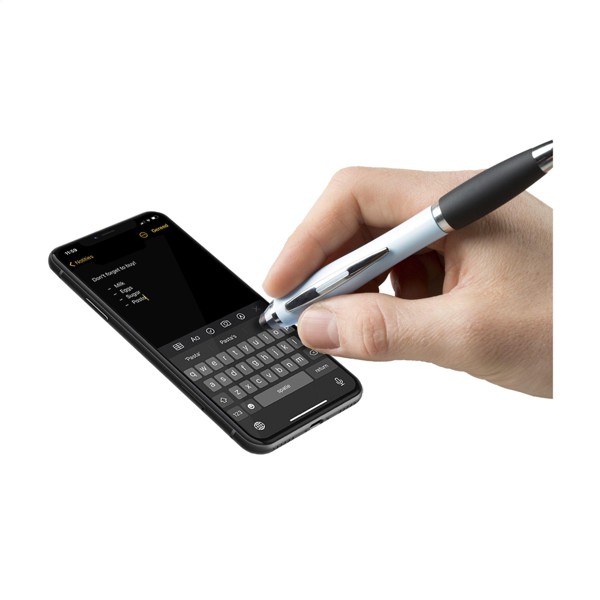 Athos Colour Touch stylus pen - White / blue ink