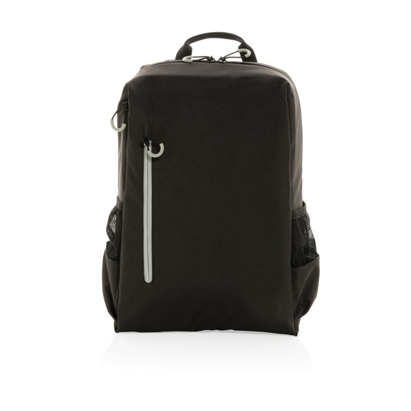 Batoh na 15.6" notebook Lima Impact z RPET AWARE™ - Černá / Bílá