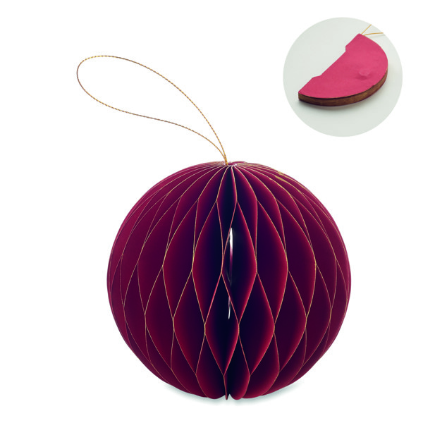 Porte-boules de Noël pliable Harmobauble - Rouge