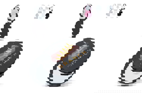 Sliding compact mirror Poise - White