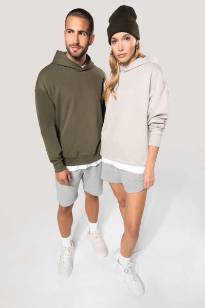 Unisex Oversized Fleece Hoodie - Wine / S