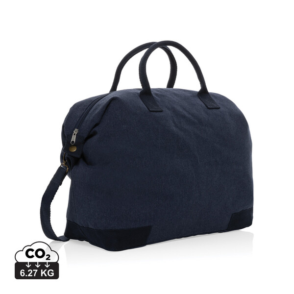 Sac week-end en toile recyclée 500 g/m² AWARE™ Kezar - Bleu Marine