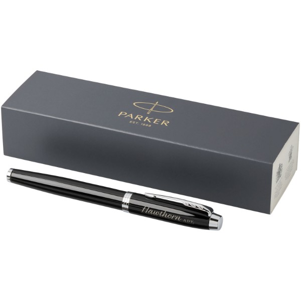 Parker penna roller IM (inchiostro nero) - Nero / Cromato