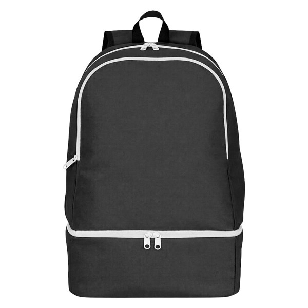Sports Backpack In 600D Polyester - Black