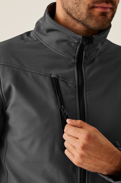 Arcola - 3 Layer Membrane Softshell - Black / Seal Grey / S