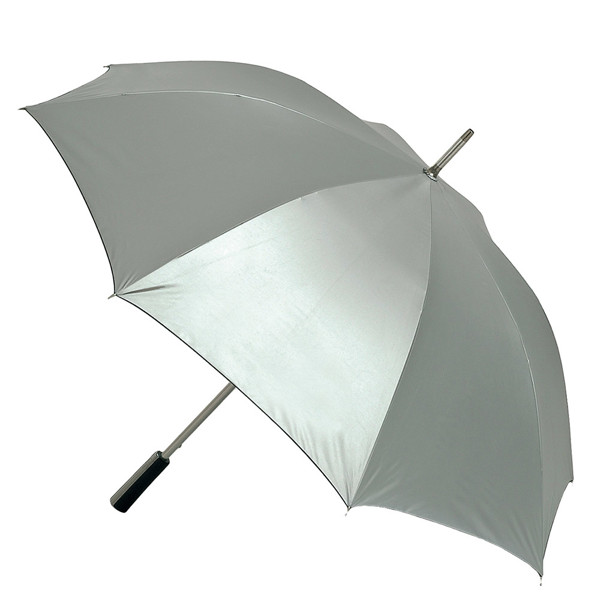 Golfschirm PLATINUM - Silber / Schwarz