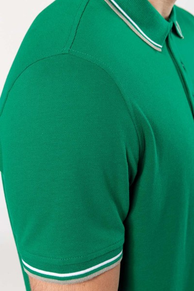 Muška polo majica kratkih rukava - Bijela / Siva / Plava / XL